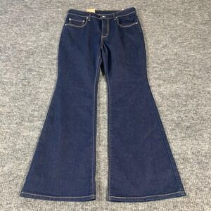 Levis Jeans Womens 30x30 Blue Flare Slim 726 Flare Dark Wash Stretch Denim New